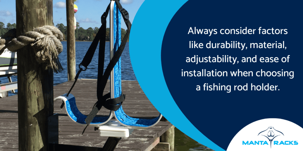 Dock and Wall Mounted Fishing Rod Holder